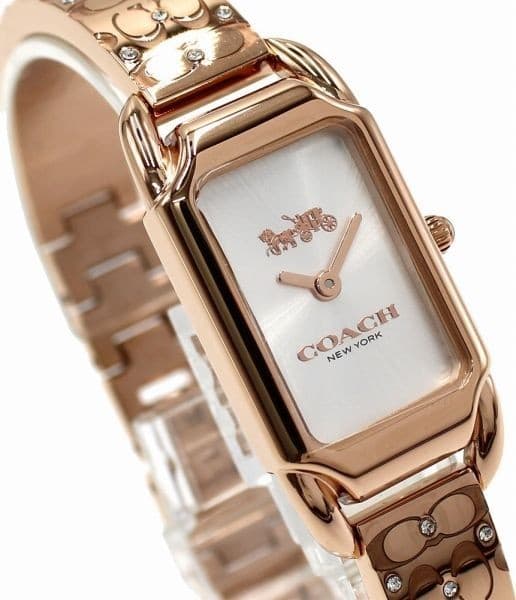 Coach Women’s Quartz Watch Stainless Steel Band 15mm Case New