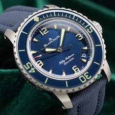 2026 NEW UNWORN Blancpain Fifty Fathoms Blue 42.3mm Titanium 5010-12B40-O52A