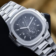 Patek Philippe Nautilus Travel Time Chronograph Steel 40.5mm 5990 - Box & Papers