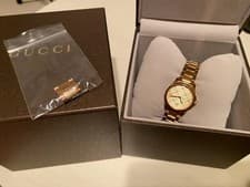 Gucci YA126461 G-timeless 38mm PimkGold Stainless Steel Bracelet Watch