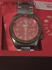 Clot Seiko  5 Sports Watch SRPH51 Black Red 42.5mm Case Automatic 1109 of 1200