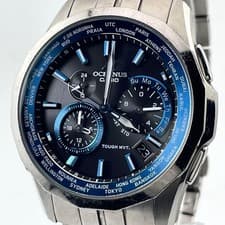 Casio OCW S1400 Oceanus Manta Watch Titanium Sapphire WorldTime Mens