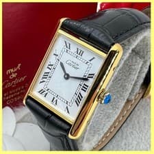 1 Item Left Cartier Must Tank Lm Manual Winding Watch A46
