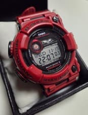 CASIO G-SHOCK FROGMAN GWF-1000RD-4JF Men's Solar Radio Watch in Fiery Red