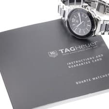 TAG Heuer Watch WAH1210 Formula 1 Date Quartz Black Silver SS Women's Auth Rare