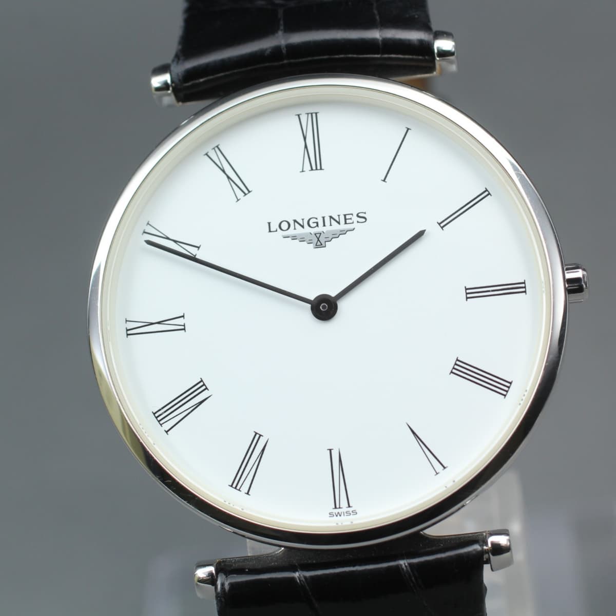New Batt LONGINES Grand Classic L4.755.4 Quartz White Men's Watch 36mm Exc+5*Box