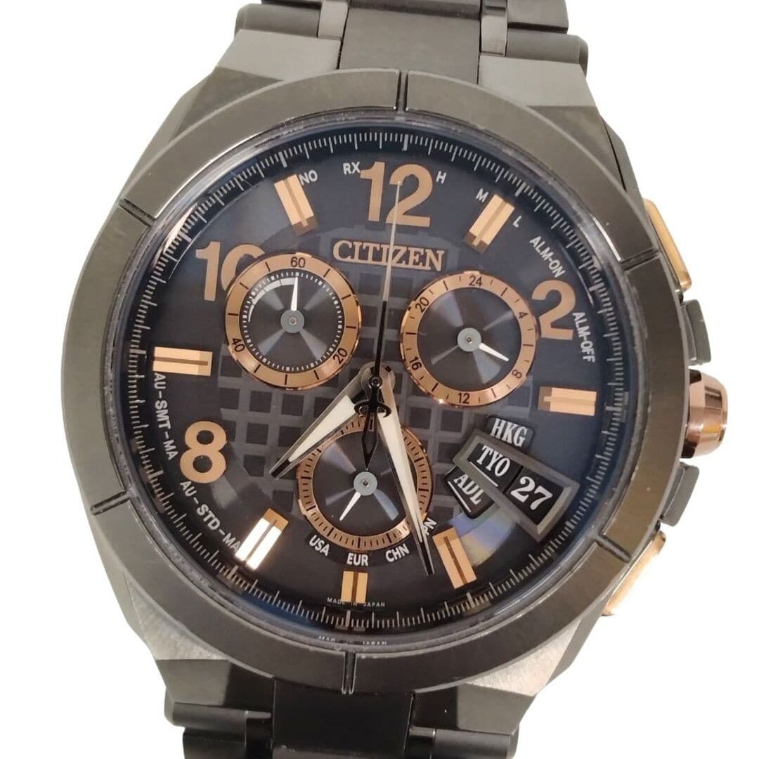 Citizen BY0045-66E Eco Drive 25th Anniversary Men’s Watch Used Black Japan From
