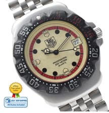 [N MINT] TAG HEUER Formula1 Professional 371.513 Cream quartz 35mm Men's Watch