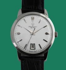 Vintage 50's JULES JURGENSEN Classic Style Automatic Watch Date on 6, Super Rare