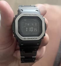 CASIO G-SHOCK GMW-B5000MB-1JF Watch Solar 43.2mm Black Dial Square Used Japan