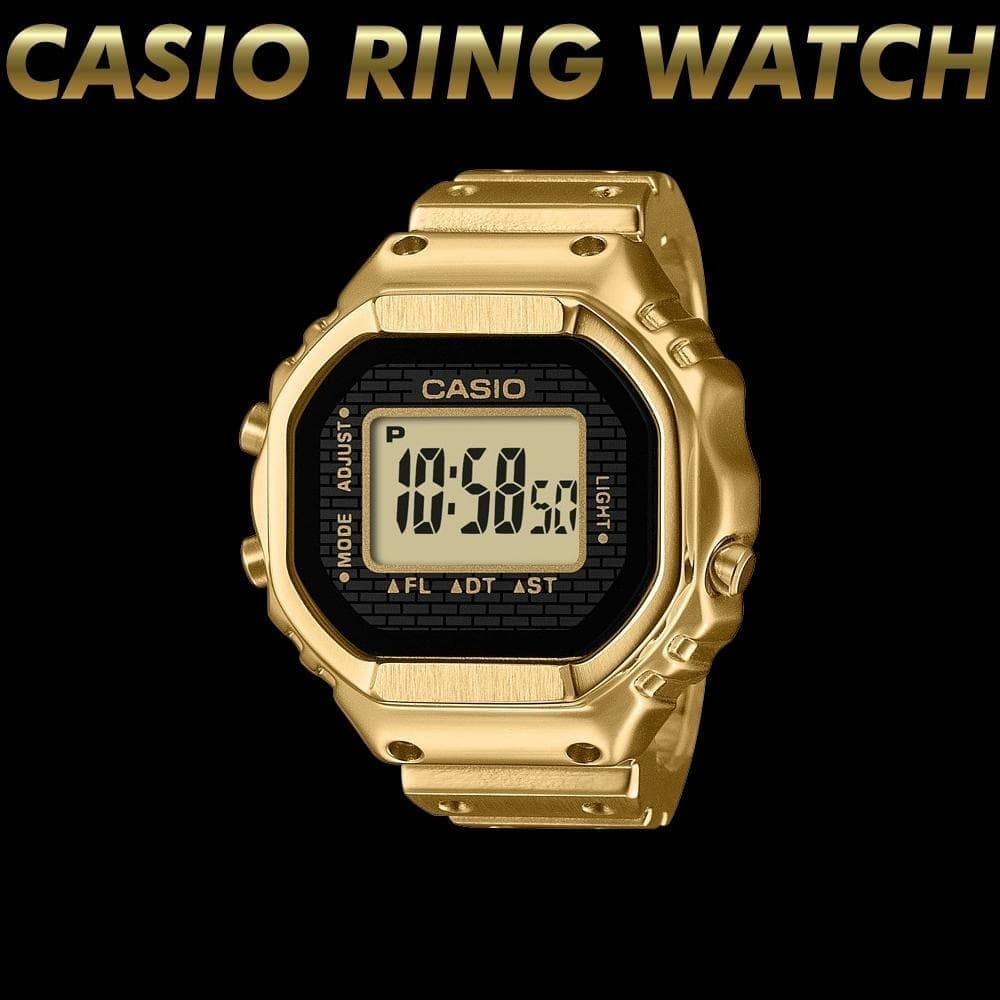 Casio Ring Watch CRW-001G-9JR Gold New From Japan