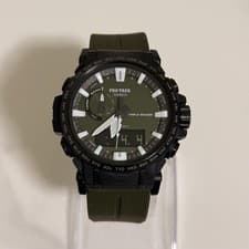 CASIO PRO TREK Tough Solar Green Watch Timepiece Authentic Used