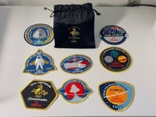 Set 8 Patch Omega 50th Anniversary 1957 Speedmaster 2007 New and Rare