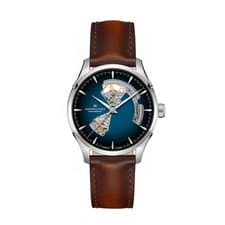 BRAND NEW Hamilton Jazzmaster Blue Face Leather Band Men's Watch - H32675540