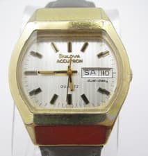 Vtg Bulova Accutron Swiss 34mm Quiet Luxury Heritage Watch (H538) New Battery