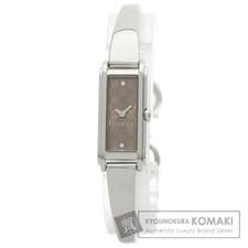 Gucci 109 GG Square Face Watch Steel Ladies Used