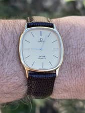 Omega De Ville Vintage TV Watch Men’s Amazing Condition Push Botton New Battery