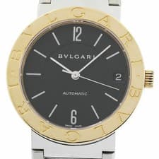 BVLGARI WATCH BB33SG BVLGARI BVLGARI YG COMBINATION DATE AUTOMATIC BLACK MEN'S