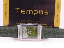 JAEGER-LECOULTRE REVERSE CLOISONNÈ DIAL 40S MANUAL TAVANNES 064 STEEL WATCH