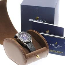 BREITLING SUPER OCEAN 42 A17366 42mm SS Rubber Black Dial Automatic Date #C360