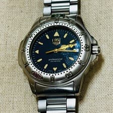 TAG Heuer Professional 200M Quartz Watch WF1113-K0 Blue Dial Diver Luminous