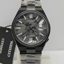 Citizen Automatic Black Camouflage Dial NJ0155-87E Sapphire Glass Men's Watch