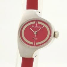 BULOVA Christian Dior x Women's Red Stainless Steel Manual Watch