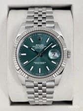 2025 Rolex Datejust 41mm 126334 Stainless Steel Jubilee Green Dial