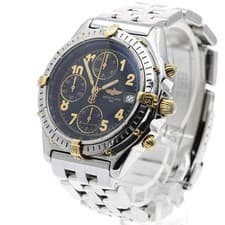 BREITLING CHRONOMAT B13050 40mm SS/18KYG Black Dial Automatic Chronograph #C474
