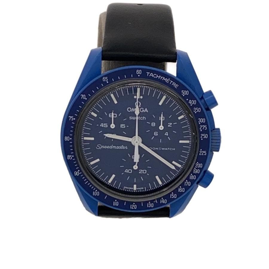 SWATCH◆Quartz watch/Analog/BLU/Non-brand belt