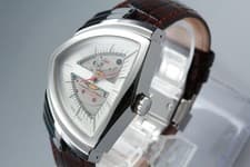 Hamilton Ventura H245150 Silver Dial Automatic Swiss Made Mens Watch [Band Wear]