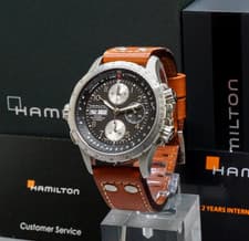 Full Set HAMILTON Khaki Aviation X-Wind H776160 Automatic Men's Watch 45mm Black