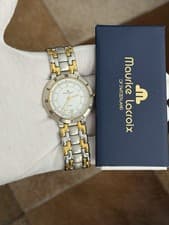 Rare Vintage Maurice Lacroix Calypso 95417 Men’s Quartz Gold Plated Dress Watch