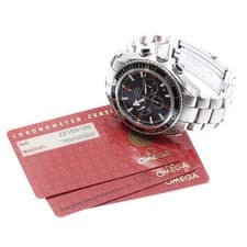 OMEGA SEAMASTER PLANET OCEAN 600M 46MM SS BLACK DIAL AUTOMATIC CHRONOGRAPH #C907