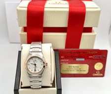 NEW 2026 Omega Constellation 131.25.29.20.52.001 Diamond Bezel 18K Gold Steel