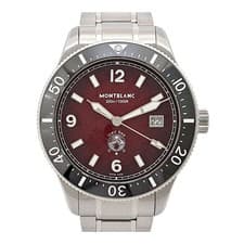 Montblanc Ice Sea Burgundy Dial 132291 Automatic Stainless Steel Men s MONTBLANC