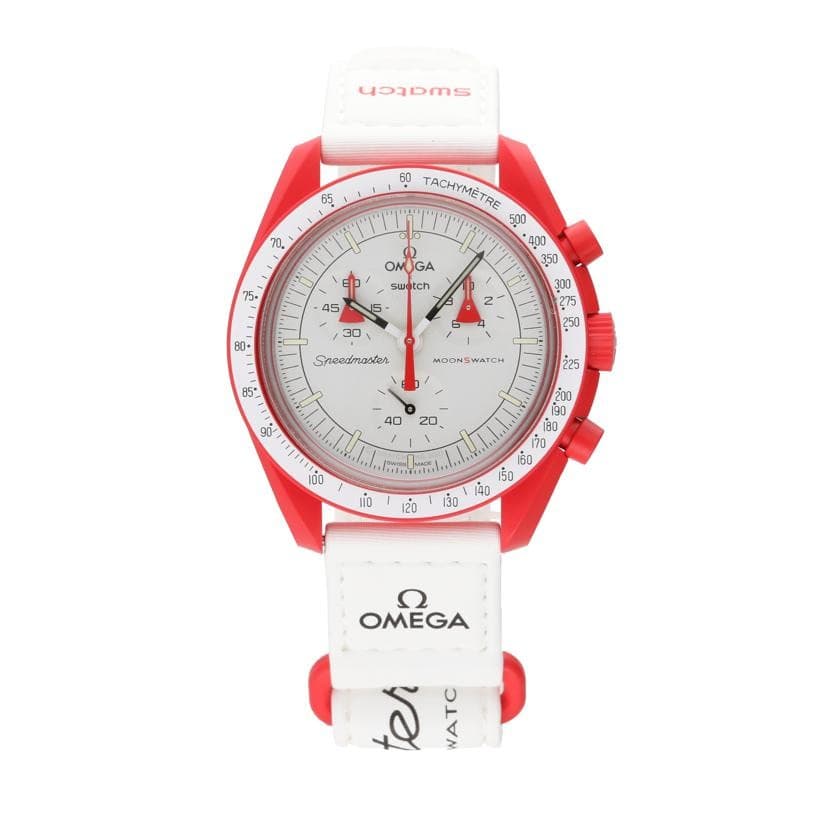 OMEGA Moon Swatch SO33R100 Used Watch #4167