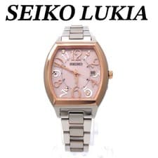 SEIKO LUKIA SSVW214 Radio Wave Solar Watch Pink Tone