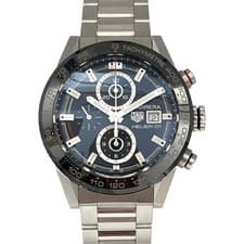 Excellent condition TAG HEUER CAR201Z 0 Carrera Caliber 01 Black Used from JAPAN