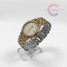 Longines 161 7444 Men's 33mm White Dial Stainless Steel Quartz Watch Used Japan