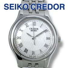 Seiko Credor 4J85-0A20 Silver Ladies Watch Excellent Condition Tested