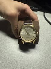 Tissot T-Gold Powermatic 80 Swiss Made Date Silver Dial Brown Leather Watch