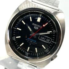 Seiko 5 Sports Automatic 6119 6020 Inner Bezel Silver 37.8mm wrist 17cm