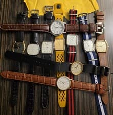 Seiko Vintage Quartz Watch Lot (10) Majesta Tank Square 80s 90s RUNNING