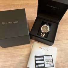 Hamilton Jazzmaster Automatic Watch Silver Black Stainless Steel From Japan