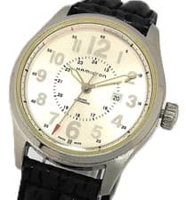 Hamilton Khaki Automatic Watch 1.30in Case 7.68in Wrist Leather Strap