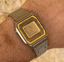 1981 Vintage Citizen Ana-Digi Alarm Chime Timer 4-082320 Watch Boxed 31mm Japan