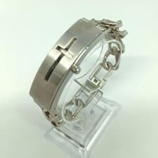JEAN PAUL GAULTIER ID Cross Chain Bracelet Working Mint Conditious From Japan
