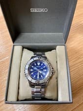 SEIKO PROSPEX Solar Diver Watch SBDN007 200m Water Resistant Blue Dial