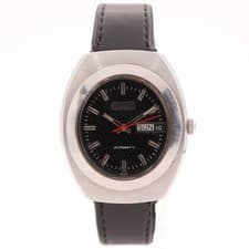 Vintage 35mm 1964 Bulova "11650-9W" Basket Weave Dial Automatic Wristwatch Steel